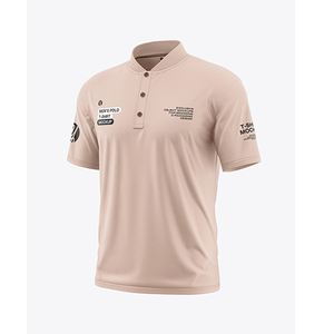 เสื้อโปโลผู้ชายแขนสั้นถักน้ำหนักเบาทรงปกติคุณภาพระดับพรีเมียมมาตรฐานสูงสุด - Product Image 1