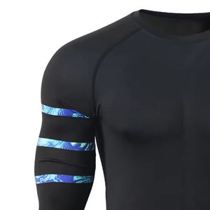 Custom Digital Print Breathable Quick Dry Rash Guard Men Spandex UV Protection Surfing Diving BJJ MMA <b>Gym</b> <b>Compression</b> <b>Shirts</b> - Product Image 4