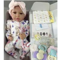 Boneka Bayi Reborn Realistis Babeside 20 Inch, Kepala Vinyl Lembut, Badan Kain, Siap Kirim dari Gudang AS, Pengiriman Cepat 3-7 Hari