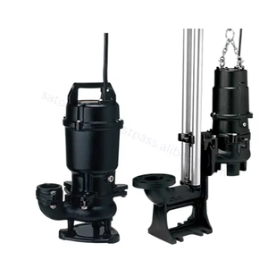 Pompe submersible pour eaux usées de type U, moteur 2 pôles FC200, turbine en fonte haute vitesse, 0,25-3,7 kW, triphasée 200 V, pour la gestion des solides des eaux usées - Product Image 1