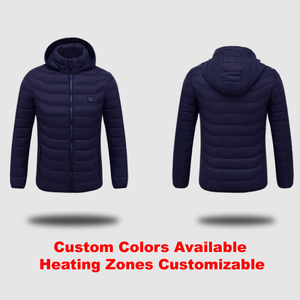 Veste chauffante à batterie 5V avec logo personnalisé d'usine, avec coussinets chauffants en fibre de carbone CE FCC - Product Image 3