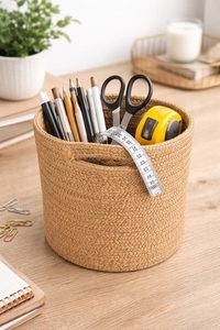 Customised Cotton Rope Plant Basket Modern Woven Storage Basket Indoor Planter <b>Cover</b> Laundry Storage <b>Bin</b> with Handles Home Decor - Product Image 3
