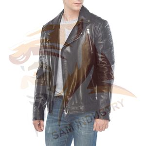 New Style Solid Color Custom Design <b>Leather</b> <b>Jackets</b> For Men Casual Wear <b>Winter</b> <b>Leather</b> <b>Jackets</b> For Adults Men - Product Image 4