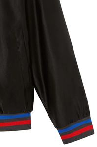 แจ็กเก็ตผ้าซาตินสำหรับผู้ชายเสื้อแจ็กเก็ตผ้าซาตินปักลายสำหรับผู้ชาย - Product Image 4