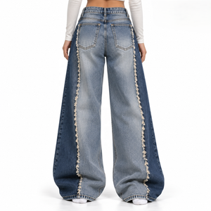 Jeans de Corte Holgado para Mujer, Venta al Por Mayor, Denim Lavado, Marca Privada para Marcas de Estilo de Vida, Tallas S-XL, Proveedor con MOQ Bajo - Product Image 5