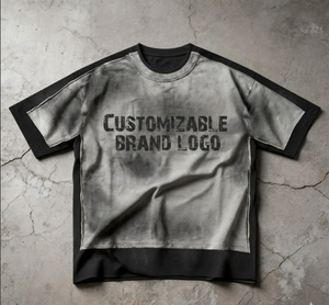 Camiseta Personalizada para Hombre, 250 g/m², Cuello Redondo, Manga Raglán, Estampado Gráfico, Lavado Ácido, Corte Regular, 100% Algodón, Secado Rápido - Product Image 1