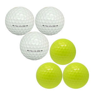 Premium Yellow and White Golf Balls 2021 Used AAB Mint Quality Recycled Golf Balls Bulk Wholesale Supply High Quality Golf Balls - Product Image 1
