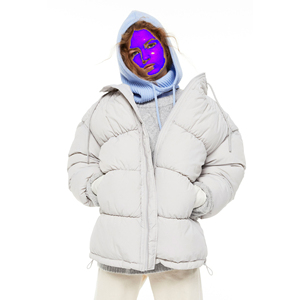New Style Puff Hooded Reversible Waterproof Winter <b>Coat</b> Custom Logo OEM Bubble <b>Women</b> Oversized <b>Camo</b> Knitted - Product Image 5