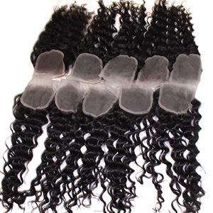 High Quality 100% Human <b>Hair</b> Wigs Curly Lace Closure Hand Tied 4*4 5*5 for Lace Frontal Closure Straight <b>Body</b> Wavey Curly - Product Image 2