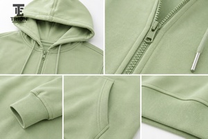 Best Men's Zip up Hoodies Cotton Fleece Custom Hoodie Men's Full <b>Zipper</b> Oversized Men's <b>Zipper</b> Hoodies for Sale Casual Style - Product Image 6