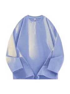 เสื้อยืดแขนยาวคอกลมผู้ชายแบบใหม่ มีซิปครึ่งตัว สวมใส่ง่าย สไตล์ลำลอง ทรงหลวม ราคาถูก - Product Image 3