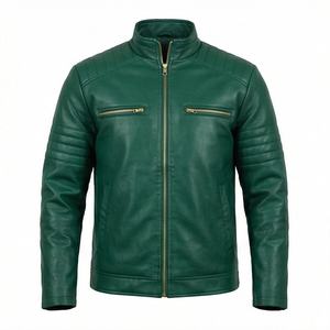 Chaqueta de Motociclista de Cuero Genuino para Hombre de la Mejor Calidad, Nueva Colección de Invierno, Chaquetas de Motocicleta con Protecciones Desmontables Personalizadas - Product Image 1