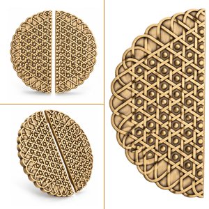 Manija de Puerta Principal Decorativa de Latón Antiguo Mate de Lujo, Manija Doble para Puerta, Herraje Moderno de Diseño para Puerta de Entrada - Product Image 3