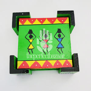 ตะกร้าไม้สีเขียว แบรนด์ theperfectbazaar ของตกแต่งบ้าน ผลิตในอุตรพัฎษ์ - Product Image 2