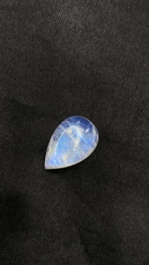 Pierres précieuses en pierre de lune arc-en-ciel naturelle certifiée, forme poire, cabochons, pierres brutes pour la création de bijoux, 8,20 carats pour bijoux - Product Image 3