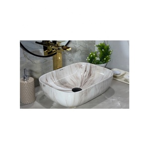 Decorative Counter Top Wash Basin for Bathroom Vanity Ceramic Sink Ideal for Home Hotel and Apartment Bathrooms - Product Image 1