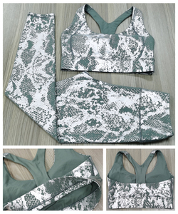 ชุดออกกำลังกายผู้หญิงดีไซน์ใหม่ล่าสุด กางเกงโยคะรัดรูปและเสื้อชั้นในแบบไร้ตะเข็บ ชุดออกกำลังกายแบบแอคทีฟแวร์ รับทำโลโก้ตามสั่ง OEM - Product Image 5