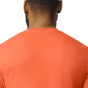 <b>Mens</b> <b>Orange</b> Cotton Crew Neck T <b>Shirt</b> Short Sleeve Regular Fit Soft Breathable Casual Solid Front Plain Summer Everyday Basic - Product Image 6