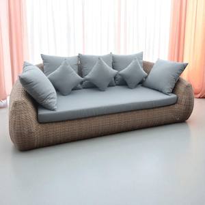 Juego de Sofás de Ratán Sintético de Alta Gama PRSF-015 con Cojín de 10 cm y Tela Resistente al Agua, Muebles de Exterior para Uso en Hoteles - Product Image 3