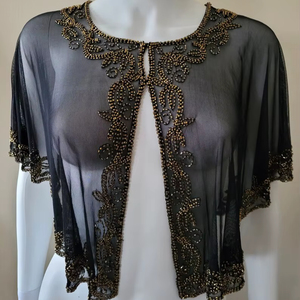 Top corsé de mujer con flecos y cuentas, diseño envolvente, brillante con diamantes, estilo camisola y tubo, ideal para escenario - Product Image 1
