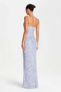 Robe de soirée moulante et confortable pour femme, brodée de sequins, idéale pour les soirées et les clubs, taille naturelle, écologique - Product Image 4