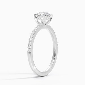 Bague BOJ 085 en argent 925, taille ronde, avec halo de griffes, solitaire en moissanite 2 carats couleur D VVS1 certifiée GRA, prix bas - Product Image 2