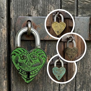 Old Fashion Lock Fully Functioning Vintage Style Brass Metal <b>Padlock</b> Antique Bronze in Low Price Antique Cast Iron Lock with Key - Product Image 6