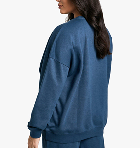 Sweat-shirt ample pour femme, 100% coton, léger, respirant, impression de logo personnalisée, service OEM - Product Image 5