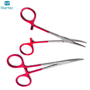 Pinces hémostatiques chirurgicales manuelles en acier inoxydable, type Mosquito, 14 cm, courbées, instruments chirurgicaux - Product Image 4