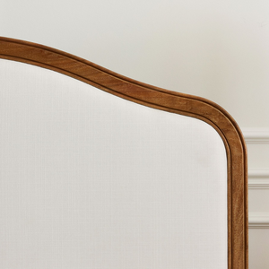 Cama Tradicional con Base de Plataforma, Tamaño Queen, Estructura de Madera Sólida, Cabecera Tapizada con Diseño Ondulado y Suave - Product Image 3
