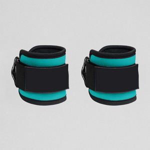 Sangles de cheville (paire) pour machine à câble, exercices de fessiers et de bas du corps - Sangles de jambe réglables avec rembourrage en néoprène - Product Image 2