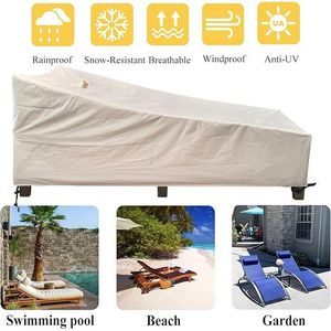 Copertura Impermeabile per Sdraio da Esterno, Coperture per Mobili da Giardino per Chaise Longue - Product Image 2
