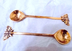 Stainless Steel Rose Gold Plated Coffee Tea Spoons Wedding Halloween Themes Honey <b>Bee</b> Coffee Bean Design Business <b>Gift</b> Long - Product Image 4