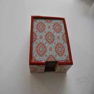 Durable Eco-Friendly Wooden Coasters for Caf Hotel Restaurant <b>Tea</b> & Coffee <b>Service</b> Printed Design - Product Image 1