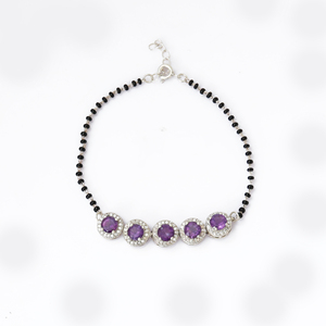 925 Sterling Silver <b>Amethyst</b> Bead <b>Bracelet</b> for Women Sterling Silver Handmade <b>Bracelet</b> Wholesale Online Handmade Wholesale Bulk - Product Image 1