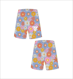 Men's Floral Pattern Board <b>Shorts</b> Printed Elastic Waist Casual Style Breathable <b>Short</b> Pants - Product Image 1