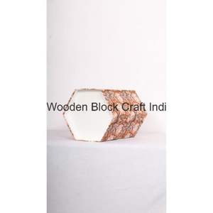 Cubo de papel decorativo hecho a mano con tapa abierta, impreso en PP, con envoltura de cartón y tela 100% algodón. - Product Image 5