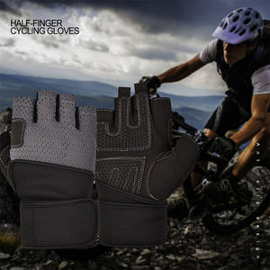 Gants de fitness réglables, antidérapants, demi-doigts, pour hommes, gants d'entraînement de gym, ajustement flexible, légers - Product Image 5