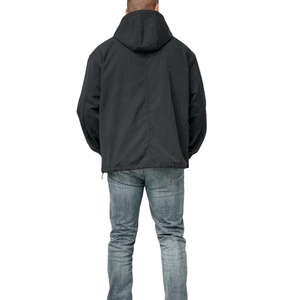 Veste coupe-vent à capuche et fermeture éclair décontractée d'été à la mode personnalisée pour hommes Veste d'extérieur - Product Image 4