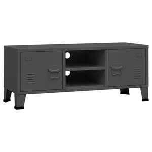 Mueble para TV de Metal Antracita de 41.3x13.8x16.5 Pulgadas para Sala de Estar, Mueble Elegante - Product Image 2