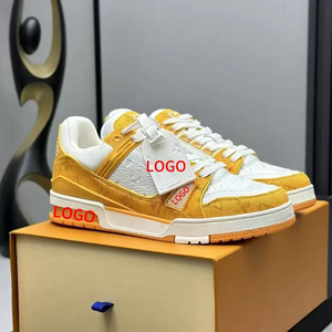 High Quality Luxury Brands Shoes for Men and Women Genuine <b>Leather</b> Designer Men Shoes Famous Brand Trainer Skateboard <b>Sneakers</b> - Product Image 3