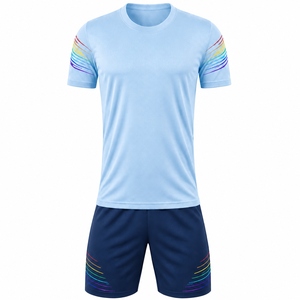 Uniforme de Fútbol Personalizado de Manga Corta, Transpirable, Impermeable, Antibacterial, de Secado Rápido, 100% Poliéster, con Logotipo Privado - Product Image 4