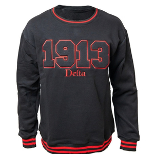 Sudadera Personalizada para Mujer, 100% Algodón, Cuello Redondo, Bordado Frontal con Letras Griegas y Diseño Forrado - Product Image 1