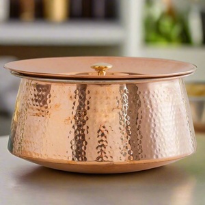 Casserole tendance en cuivre français, originale pour la cuisson à la française, conçue pour être placée dans les braises chaudes d'une cheminée. - Product Image 5