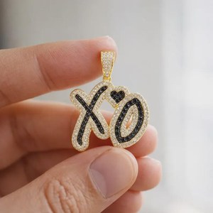 Customized Any Latter <b>Pendant</b> 925 <b>Silver</b> Iced Out <b>Pendant</b> Hip Hop <b>Pendant</b> VVS Moissanite <b>Pendant</b> <b>Initial</b> Latter <b>Pendant</b> For Gift - Product Image 4