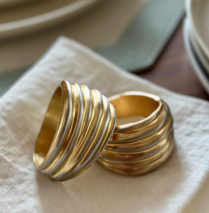 Anillos de servilleta con forma de copo de nieve en oro y plata de estilo moderno para decoración, anillos para servilletas hechos a medida. - Product Image 2