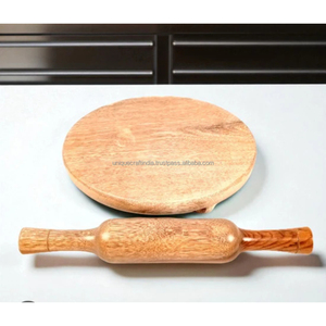 Thủ Công Tự Nhiên Xoài Gỗ Chakla Belan Thiết Lập Kết Thúc Mịn Cán <span class=keywords><strong>Pins</strong></span> & Pastry Bảng Cho Nhà Nấu Ăn & Nhà Bếp Trang Trí Nội Thất - Product Image 4