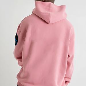 Sudadera con Capucha con Estampado de Calavera Rosa, Ropa Urbana Moderna, Diseño Atrevido en la Parte Delantera, Atuendo Casual Juvenil, Tela Suave y Cómoda para Uso Diario - Product Image 2