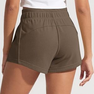 Pantalones Cortos Deportivos de Algodón Suave con Cordón Ajustable y Logotipo Personalizado de Alta Calidad para Mujer, Marca HUCAI OEM - Product Image 2
