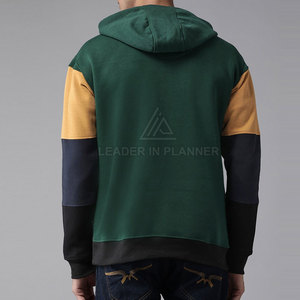 เสื้อฮู้ดซิปครึ่งตัวสีพื้นสไตล์ล่าสุดสำหรับผู้ชาย ผลิตจากผ้าฝ้าย ขายส่งเสื้อฮู้ดซิปครึ่งตัวสำหรับผู้ชาย - Product Image 3